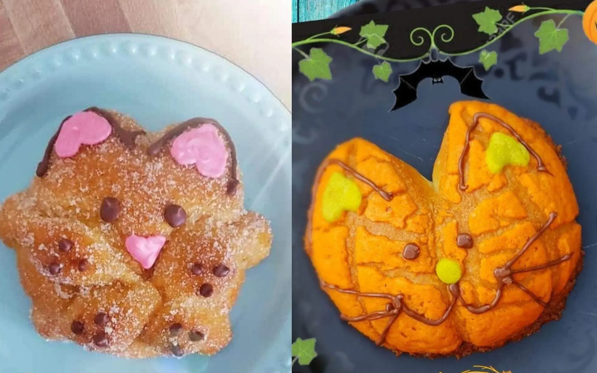 Tanto al michi pan de muerto como a la michi concha de Halloween ya los puedes encontrar en una cafetería de Tampico